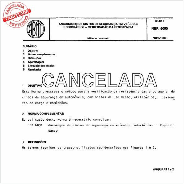 Ancoragem de cintos de segurança em veículos rodoviários - Verificação da resistência