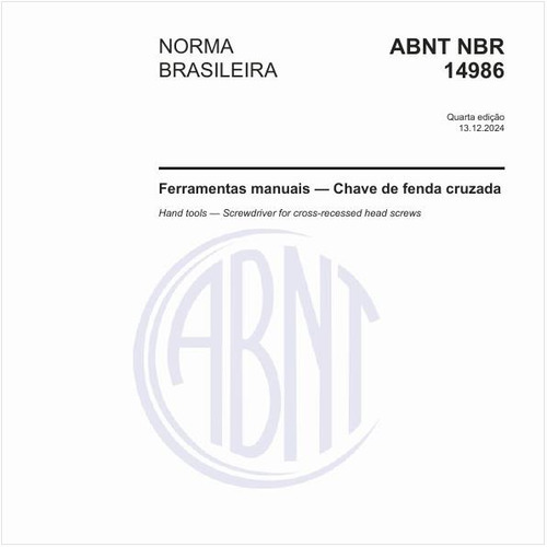 Ferramentas manuais - Chave de fenda cruzada