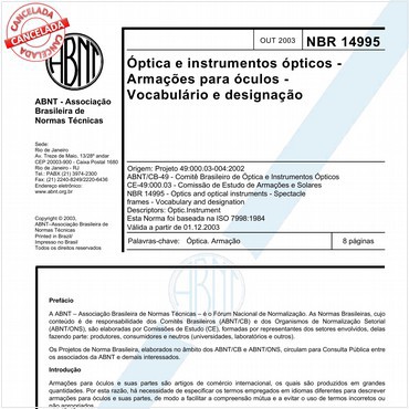 NBR14995 de 10/2003