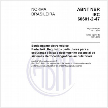 NBRIEC60601-2-47 de 12/2014