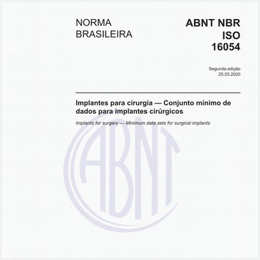 NBRISO16054 de 03/2020