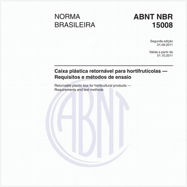 NBR15008 de 09/2011