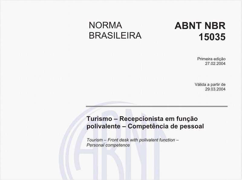Turismo - Recepcionista em função polivalente - Competência de pessoal
