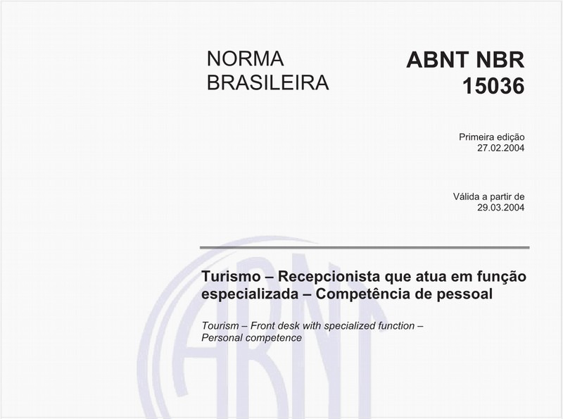 Turismo - Recepcionista que atua em função especializada - Competência de pessoal