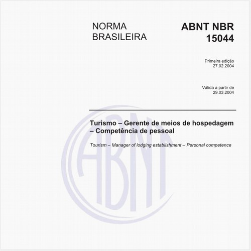 Turismo - Gerente de meios de hospedagem - Competência de pessoal