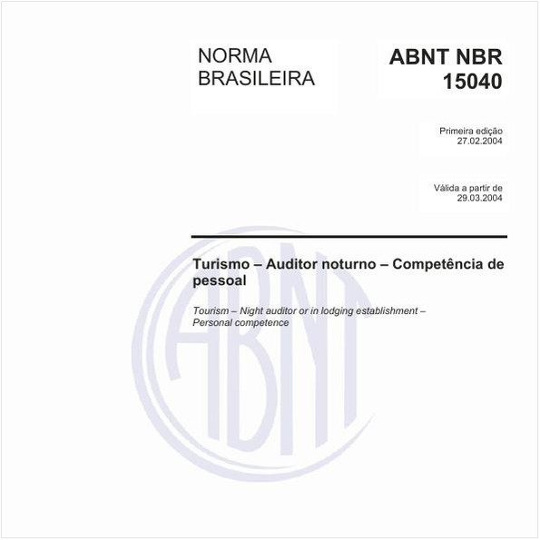 Turismo - Auditor noturno - Competência de pessoal