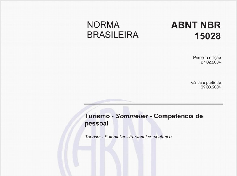 Turismo - Sommelier - Competência de Pessoal