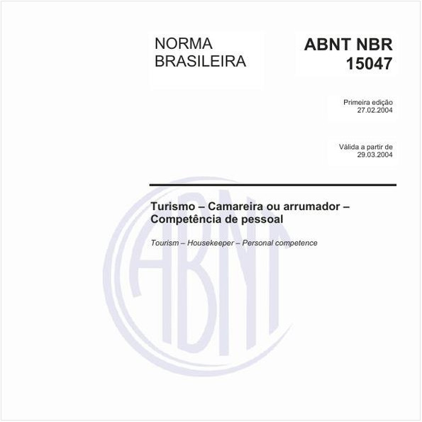 Turismo - Camareira ou arrumador - Competência de pessoal