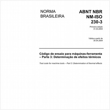 NBRNM-ISO230-3 de 03/2004