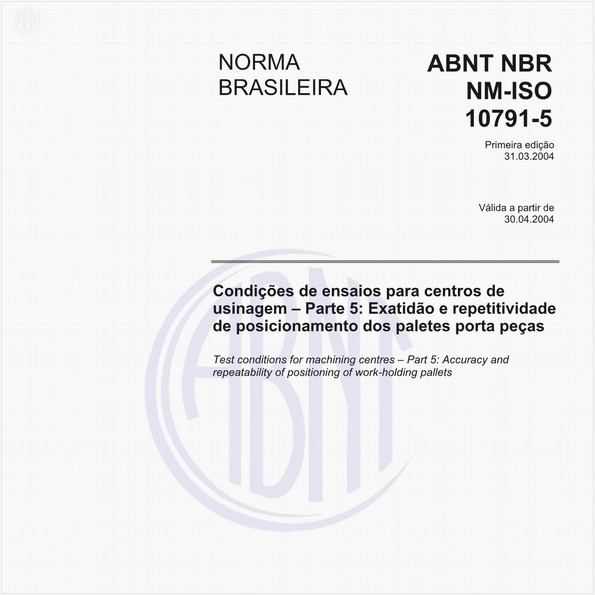 NBRNM-ISO10791-5 de 03/2004