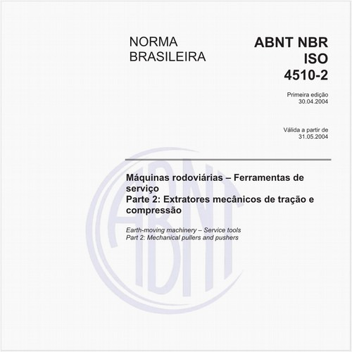 Máquinas rodoviárias - Ferramentas de serviço - Parte 2: Extratores mecânicos de tração e compressão