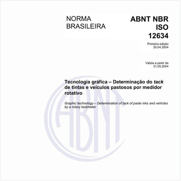 Tecnologia gráfica - Determinação do tack de tintas e veículos pastosos por medidor rotativo