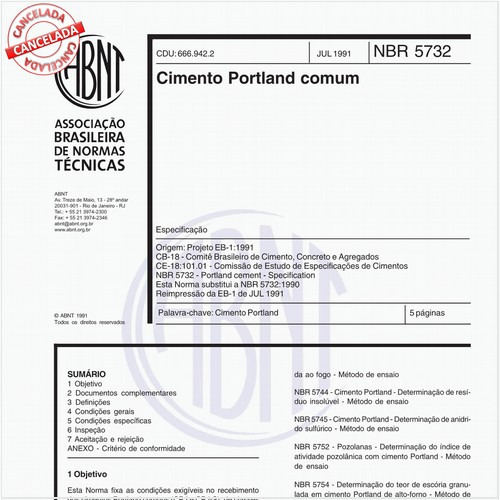 Cimento Portland comum