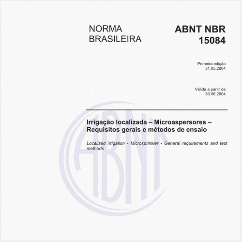 Irrigação localizada - Microaspersores - Requisitos gerais e métodos de ensaio