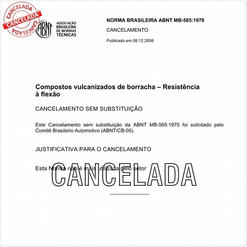 Compostos vulcanizados de borracha - Resistência à flexão