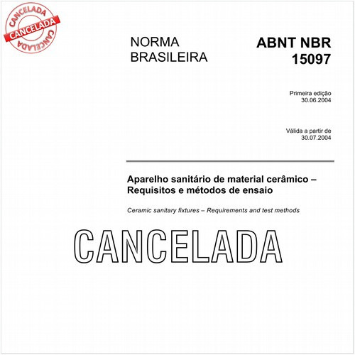 Aparelho sanitário de material cerâmico - Requisitos e métodos de ensaio