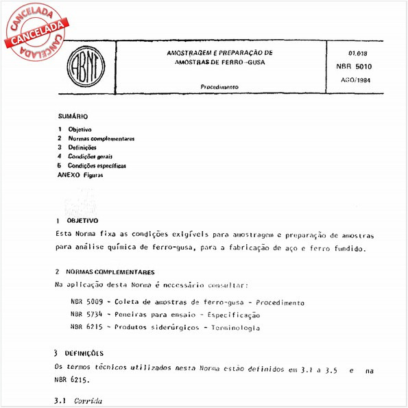 Amostragem e preparação de amostras de ferro-gusa