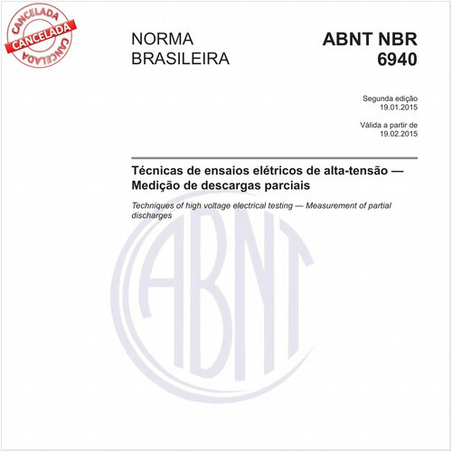 Técnicas de ensaios elétricos de alta tensão - Medição de descargas parciais