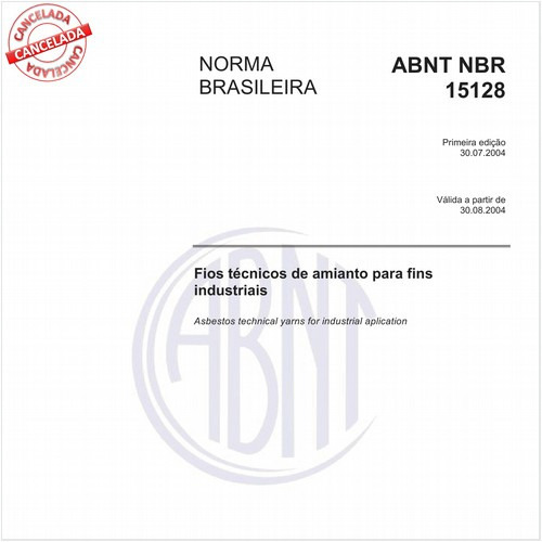 Fios técnicos de amianto para fins industriais