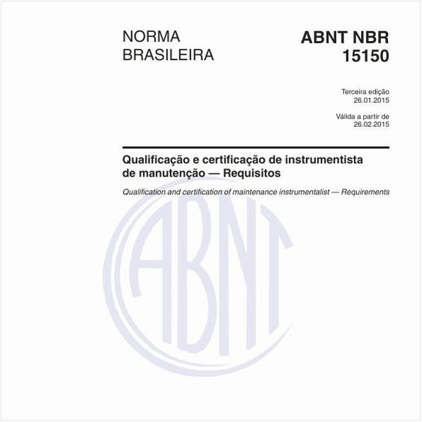 Qualificação e certificação de instrumentista de manutenção — Requisitos