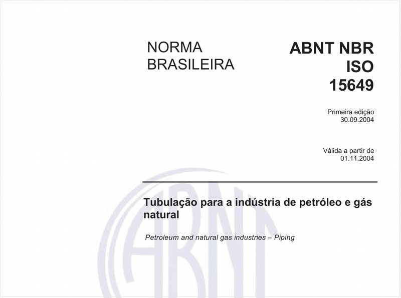 Tubulação para a indústria de petróleo e gás natural
