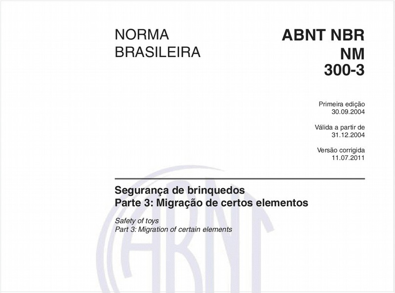 Segurança de brinquedos - Parte 3: Migração de certos elementos