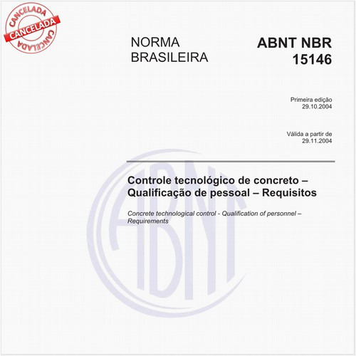 Controle tecnológico de concreto - Qualificação de pessoal - Requisitos