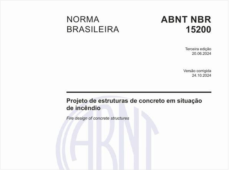 Projeto de estruturas de concreto em situação de incêndio