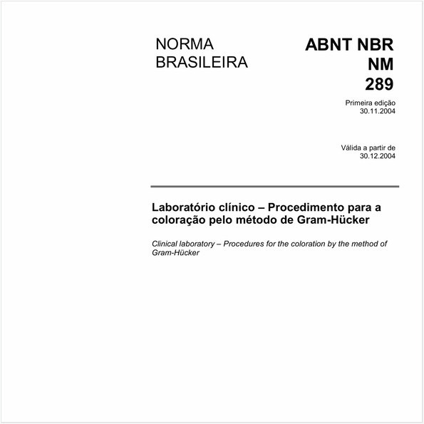Laboratório clínico - Procedimento para a coloração pelo método de Gram-Hücker