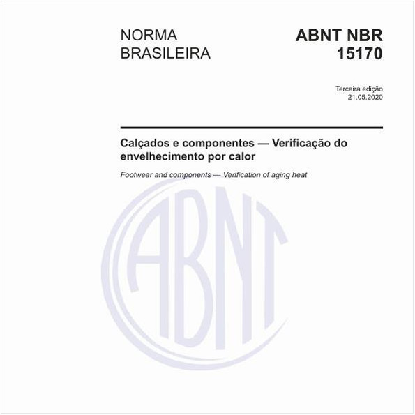 Calçados e componentes - Verificação do envelhecimento por calor