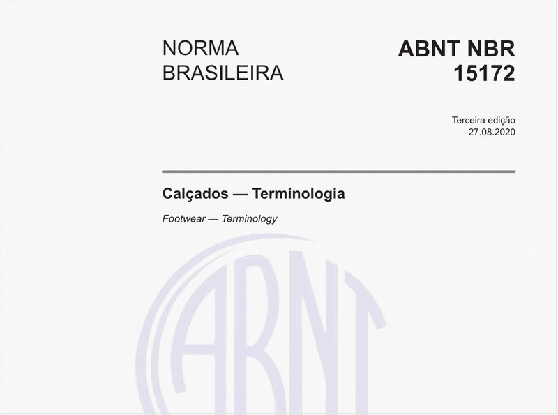Calçados — Terminologia