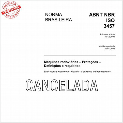 Máquinas rodoviárias - Proteções - Definições e requisitos