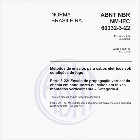NBRNM-IEC60332-3-22 de 02/2005