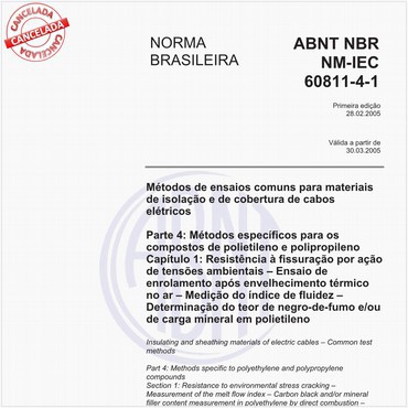 NBRNM-IEC60811-4-1 de 02/2005