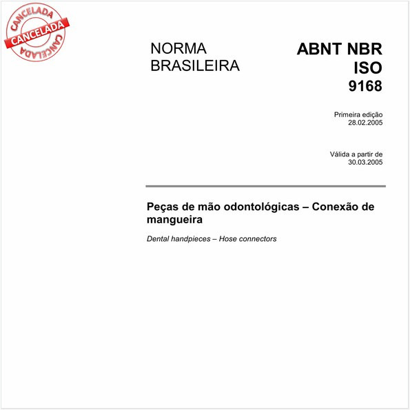 Peças de mão odontológicas - Conexão de mangueira