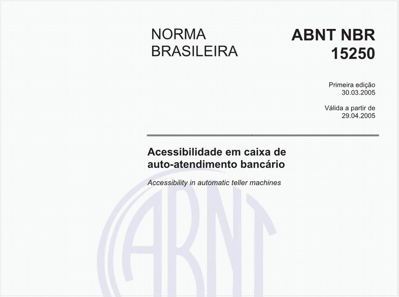 Acessibilidade em caixa de auto-atendimento bancário