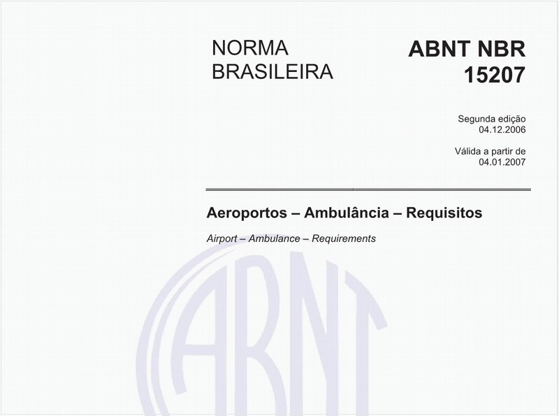 Aeroportos - Ambulâncias - Requisitos