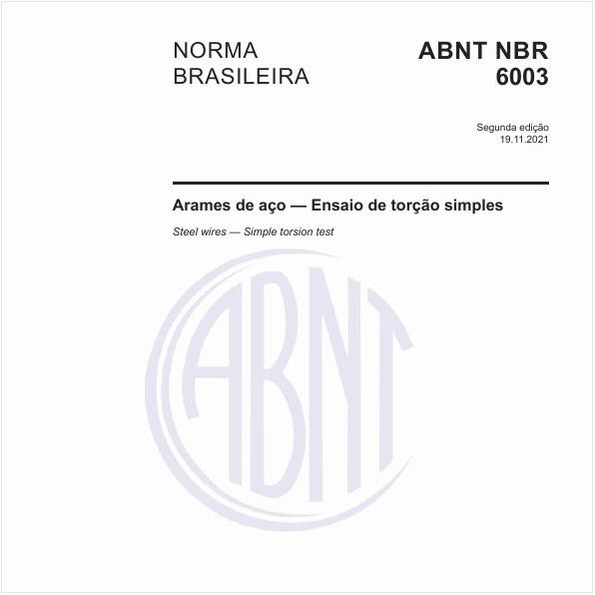 Arames de aço - Ensaio de torção simples