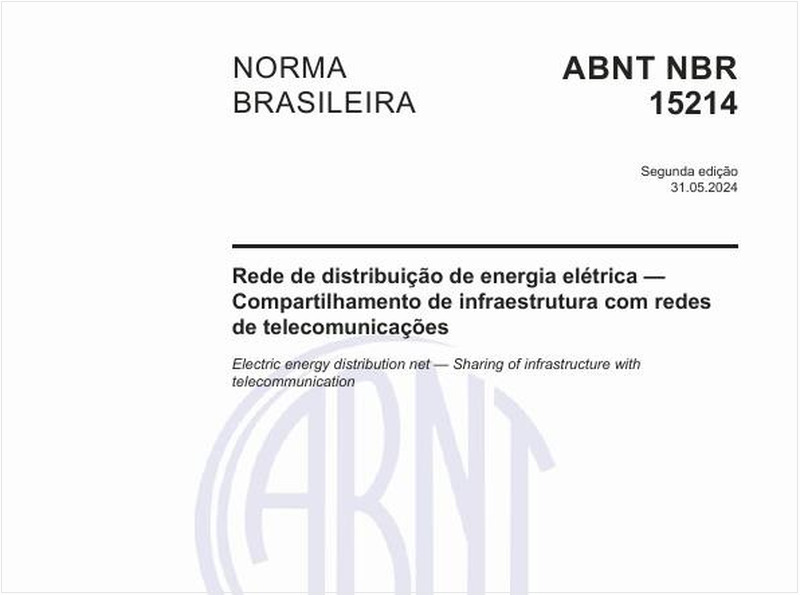 Rede de distribuição de energia elétrica — Compartilhamento de infraestrutura com redes de telecomunicações
