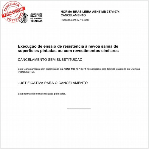 Execução de ensaio de resistência à névoa salina de superfícies pintadas ou com revestimentos similares