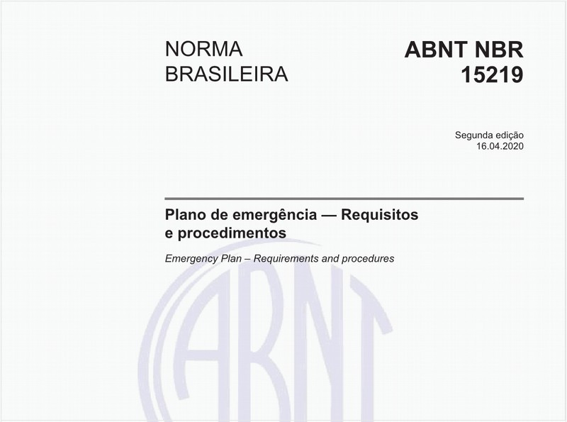 Plano de emergência — Requisitos e procedimentos