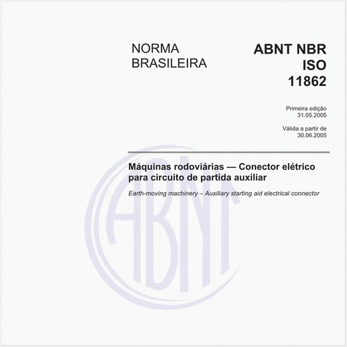 Máquinas rodoviárias - Conector elétrico para circuito de partida auxiliar