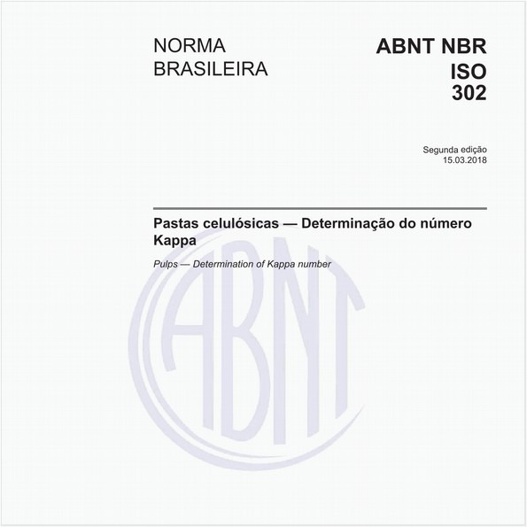 Pastas celulósicas - Determinação do número Kappa