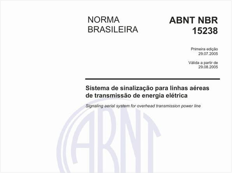 Sistema de sinalização para linhas aéreas de trasmissão de energia elétrica