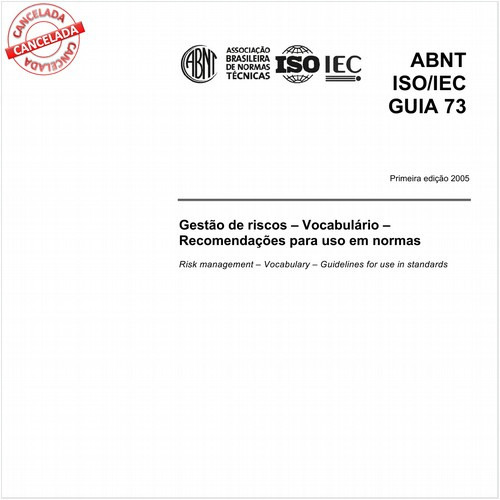 Gestão de riscos - Vocabulário - Recomendações para uso em normas