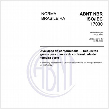 NBRISO/IEC17030 de 09/2005