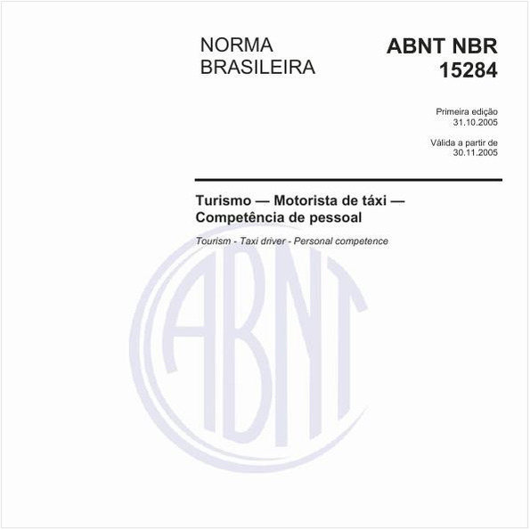 Turismo - Motorista de táxi - Competência de pessoal