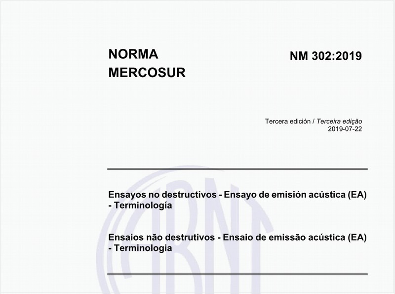 Ensaios não destrutivos — Ensaio de emissão acústica (EA) — Terminologia