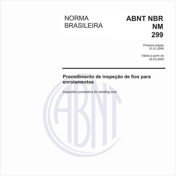 Procedimento de inspeção de fios para enrolamentos