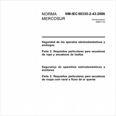 NM-IEC60335-2-43 de 01/2006